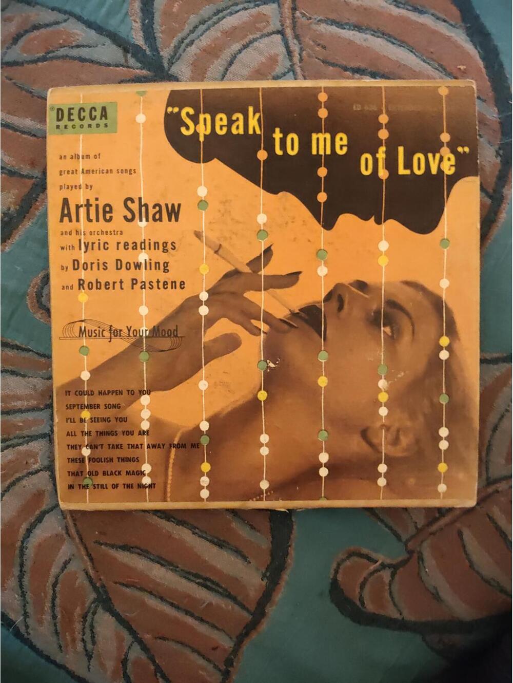 Artie Shaw - speak to me love - 7"  EP 2 vinyl set  NM
